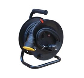 Obrázek produktu Prodlužovací kabel na bubnu 25m/1zásuvka 3x1,5 černá 396.186 0