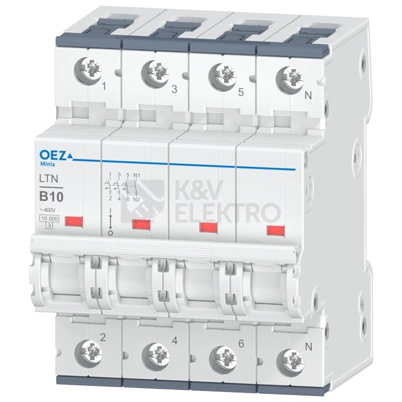 Obrázek produktu Jistič OEZ LTN-10B-3N 10A B 0