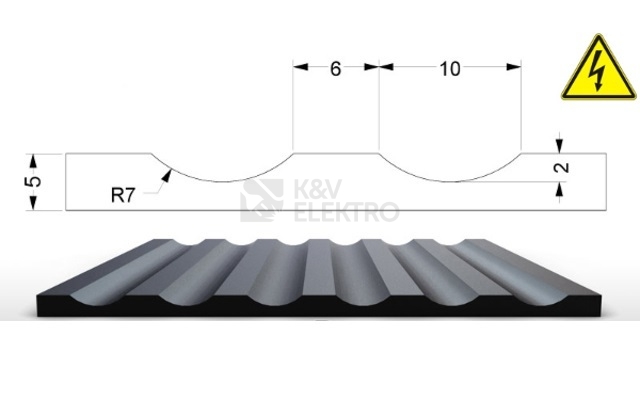 Obrázek produktu Koberec dielektrický 26500V š. 1,3m 0