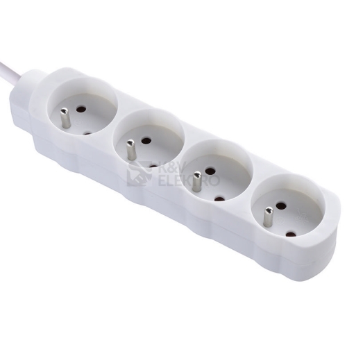 Prodlužovací kabel Bachmann 2m/4zásuvky 3x1,0 bílá