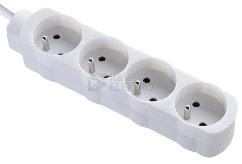 Obrázek produktu Prodlužovací kabel Bachmann 2m/4zásuvky 3x1,0 bílá 0