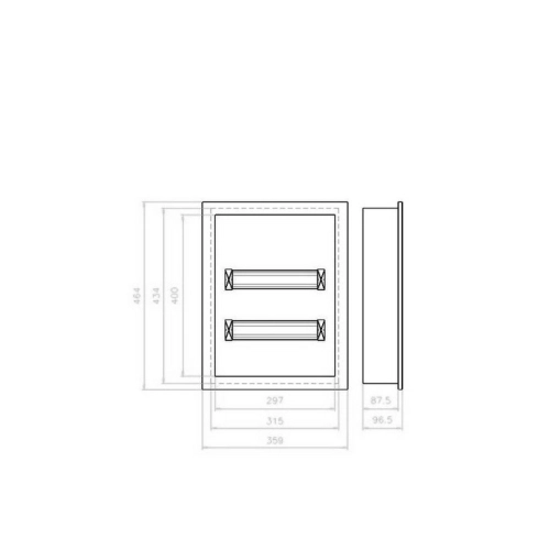 Rozvodnice pod omítku EATON KLV-24UPS-F /KLV-U-2/28-F/ 178816 (obrázek 4)