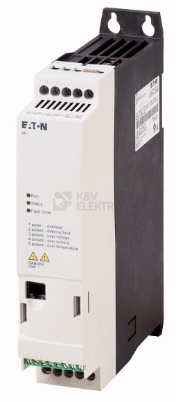 Obrázek produktu Frekvenční měnič EATON DE1-127D0FN-N20N 1x230/3x230VAC 1,5kW 7A IP20 RFI filtr 174331 0