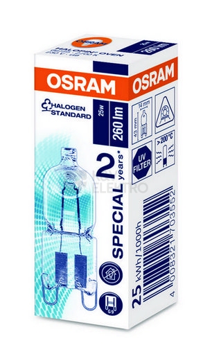 Obrázek produktu  Halogenová žárovka do trouby OSRAM 66725 OVEN 25W G9 2700K 1