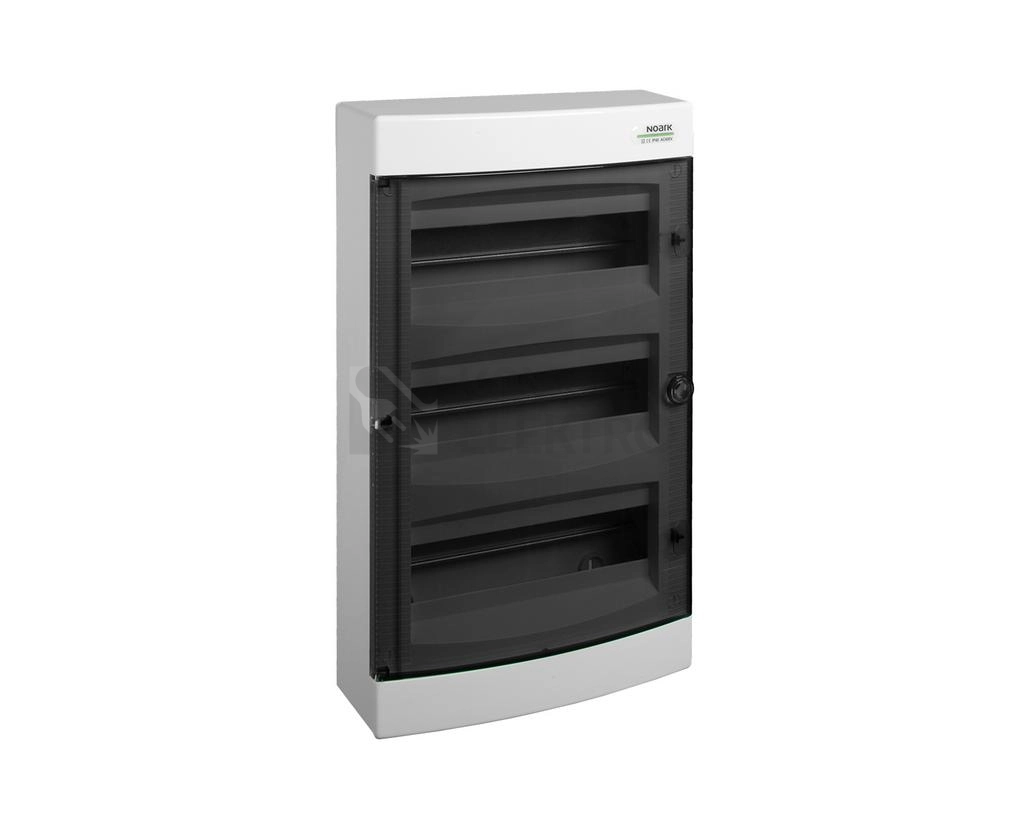 Obrázek produktu Rozvodnice na omítku NOARK PNS 3x18T průhledné dveře 106196 0