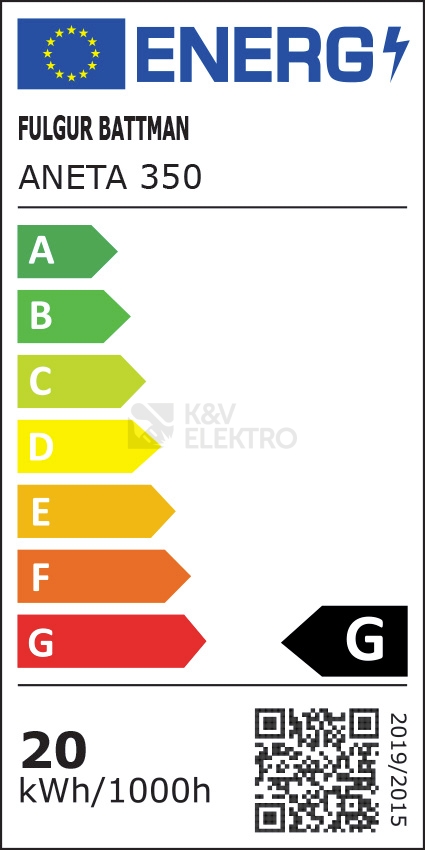 Obrázek produktu  Přisazené svítidlo Fulgur ANETA 350 LED 20W 4000K neutrální bílá PMMA 1