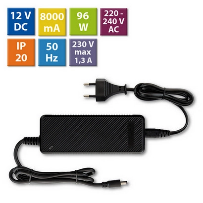 LED napájecí zdroj McLED 12VDC 8A 96W ML-732.068.11.0 souosý konektor 5,5mm (obrázek 4)