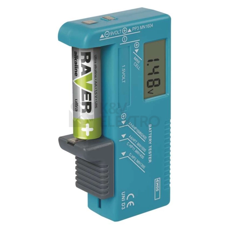 Obrázek produktu Univerzální tester baterií EMOS N0322 2