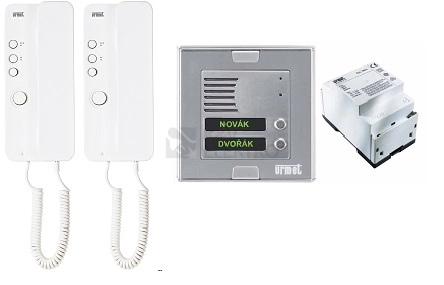 Obrázek produktu Sada domovního telefonu Urmet 1150/302 pro dva účastníky 0