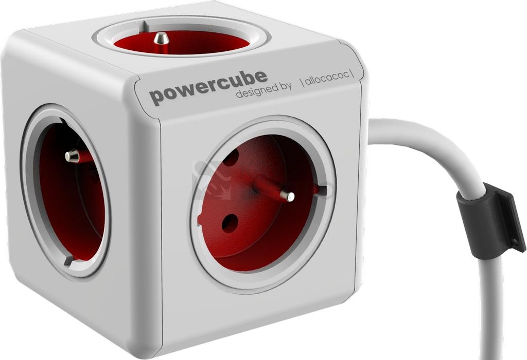 Obrázek produktu POWERCUBE EXTENDED 5X230V + 1,5m prodlužovací kabel červená 0