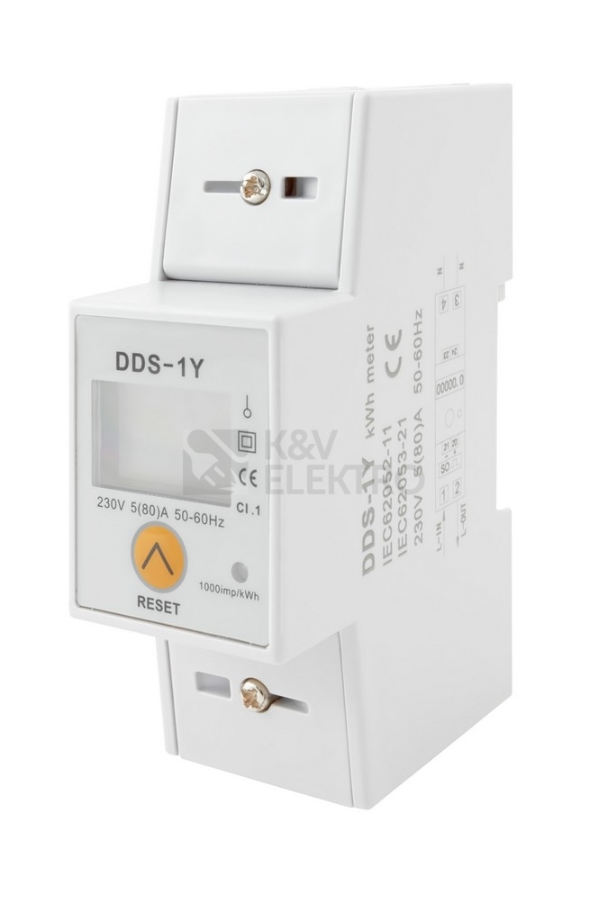 Obrázek produktu Elektroměr modulový s resetem DDS-1Y 1000899 0