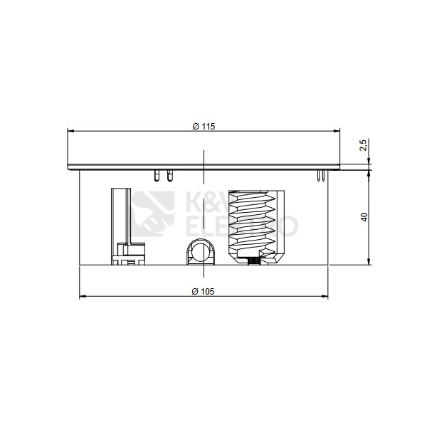 Obrázek produktu Stolní zásuvka BACHMANN Twist 931.016 2x230V matný chrom/černá 5