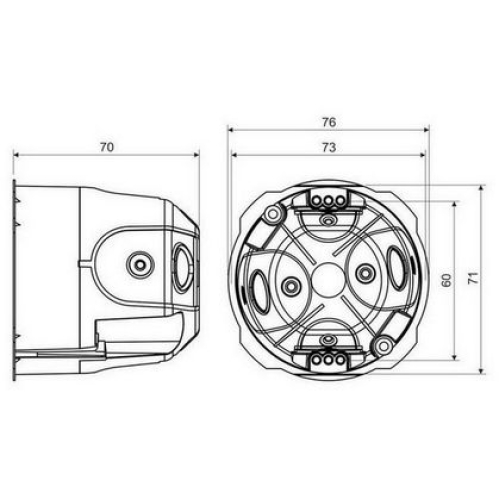 Krabice do sádrokartonu KOPOS KPRL 68-70/LD NA hluboká