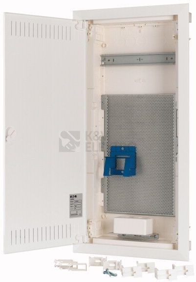 Obrázek produktu Multimediální rozvodnice pod omítku Eaton KLV-48UPM-F bílé plechové dveře s perforací 178832 0