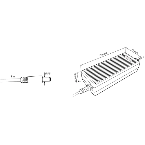 LED napájecí zdroj McLED 12VDC 10A 120W ML-732.069.11.0 souosý konektor 5,5mm (obrázek 7)