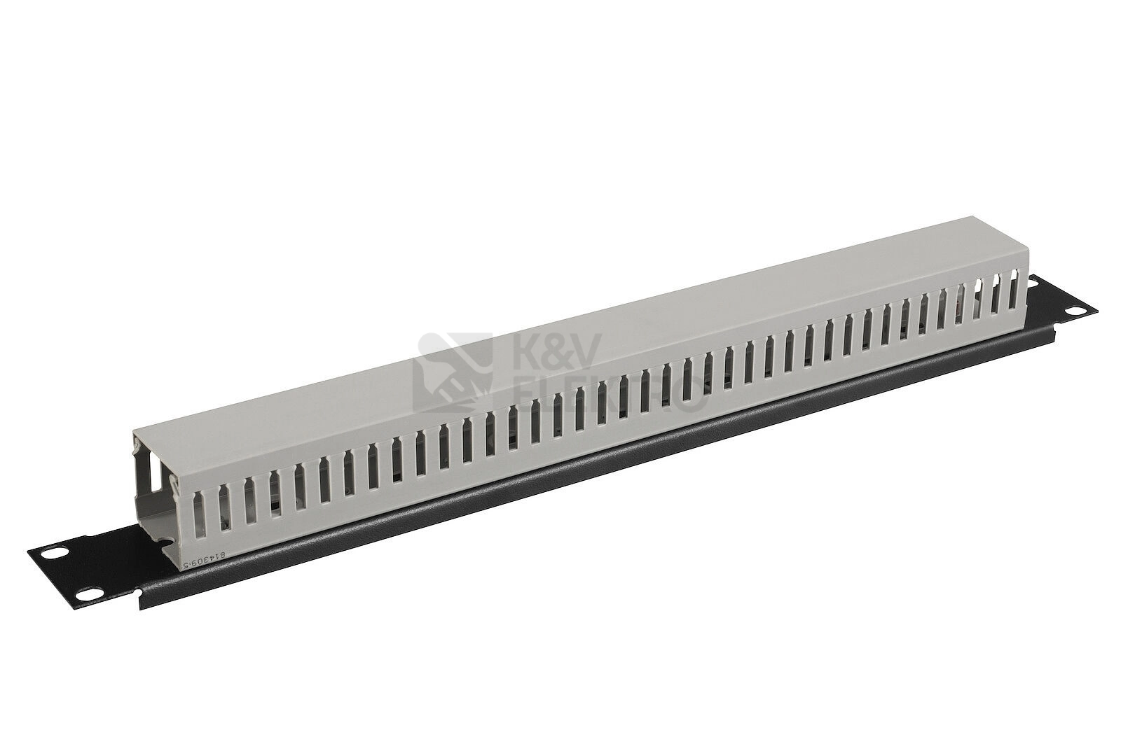 Obrázek produktu Vyvazovací panel 1U 19" s plastovým kanálem Solarix VP-03-1-PK-B 0
