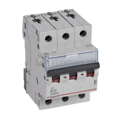 Jistič Legrand TX3 3P B10 10kA 404124