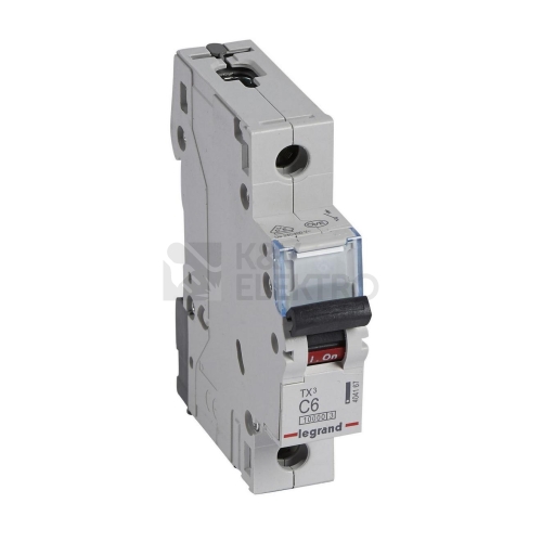 Jistič Legrand TX3 1P C6 10kA 404167