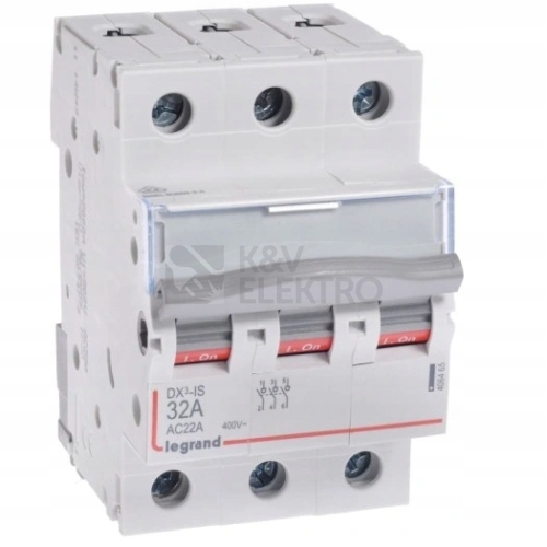 Instalační vypínač Legrand DX3 3P 32A 400V 406465