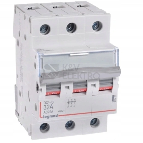Instalační vypínač Legrand DX3 3P 32A 400V 406465