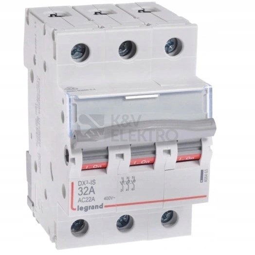 Obrázek produktu Instalační vypínač Legrand DX3 3P 32A 400V 406465 0