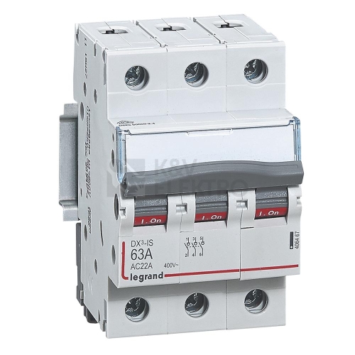 Instalační vypínač Legrand DX3 3P 63A 400V 406467