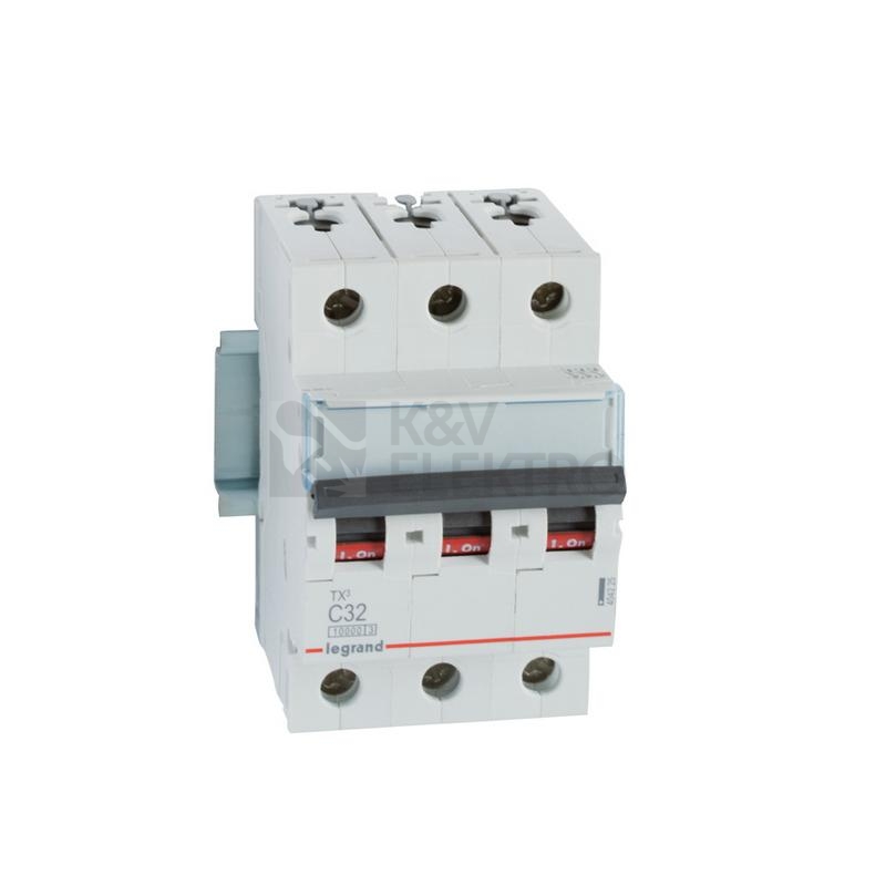 Obrázek produktu Jistič Legrand TX3 3P C32 10kA 404225 0