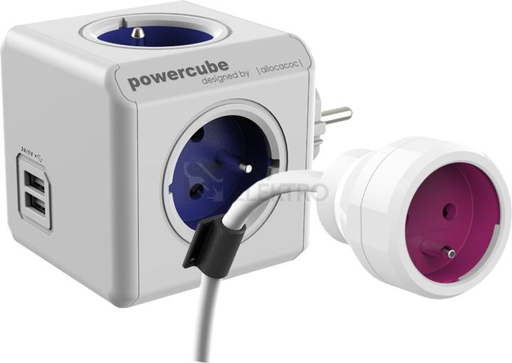 Obrázek produktu POWERCUBE DOUBLE USB (Original USB & PowerExtension) Akční set modrá/fialová 0