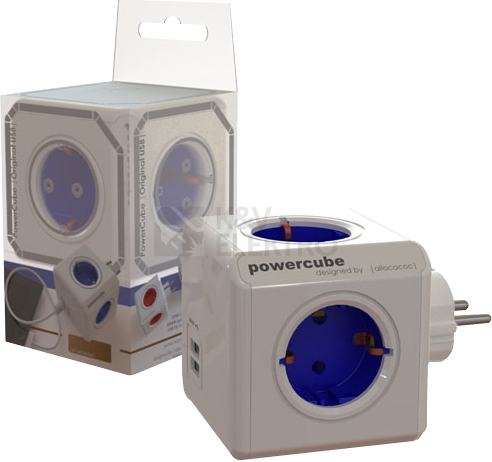 Obrázek produktu POWERCUBE DOUBLE USB (Original USB & PowerExtension) Akční set modrá/fialová 2