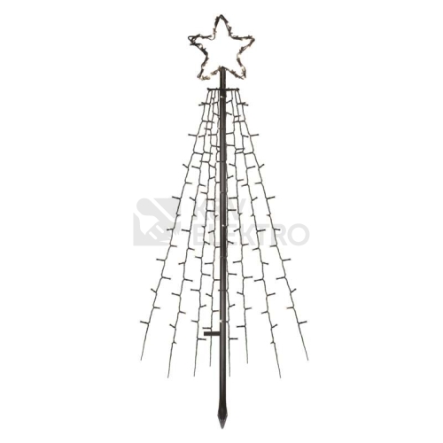 LED vánoční kovový strom 180cm venkovní EMOS ZY2259 DCTC02 230V studená bílá s časovačem