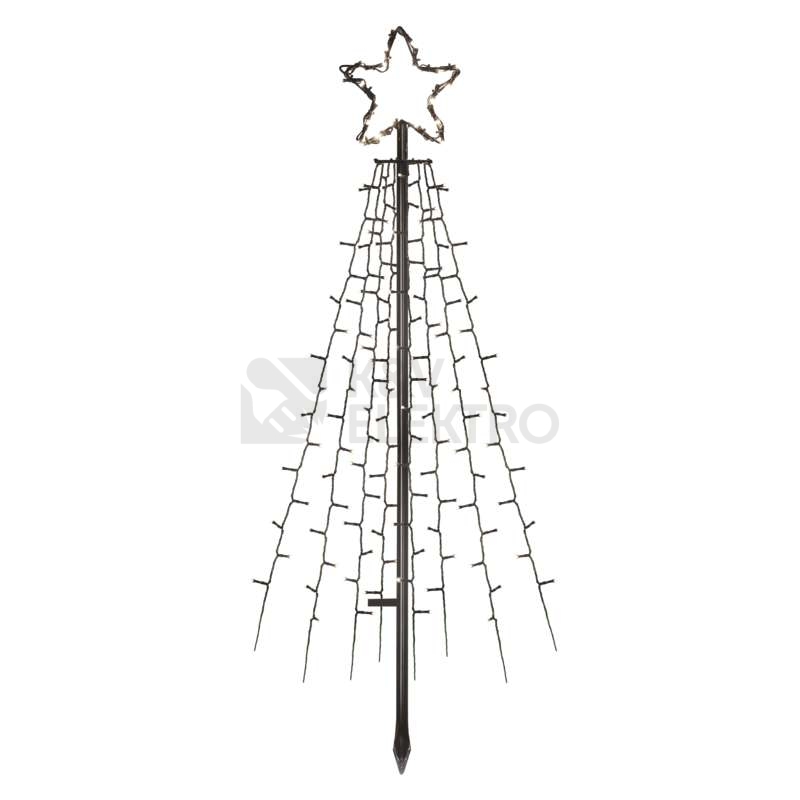 Obrázek produktu  LED vánoční kovový strom 180cm venkovní EMOS ZY2259 DCTC02 230V studená bílá s časovačem 0