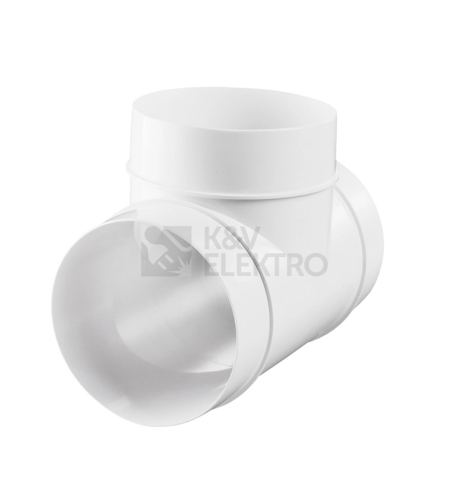 Obrázek produktu Odbočka T 90° VENTS 232 - 125mm PVC 1002320 0