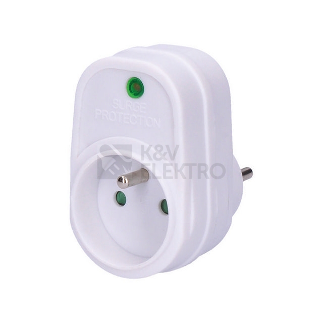 Obrázek produktu Přepěťová ochrana do zásuvky 236J 1 zásuvka kontrolka Solight PO20 0