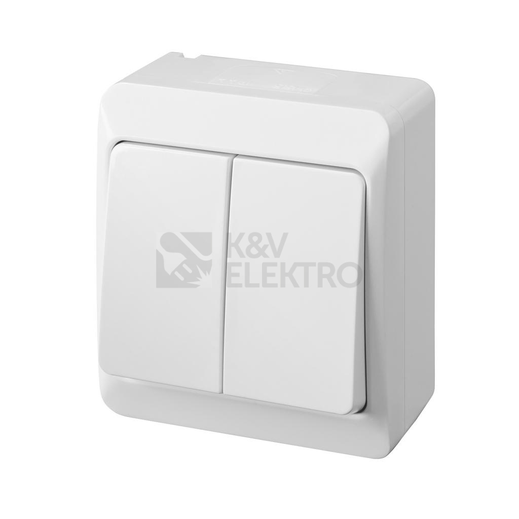 Obrázek produktu  Vypínač č.5 Famatel Galatea IP44 bílá 5332-02 0