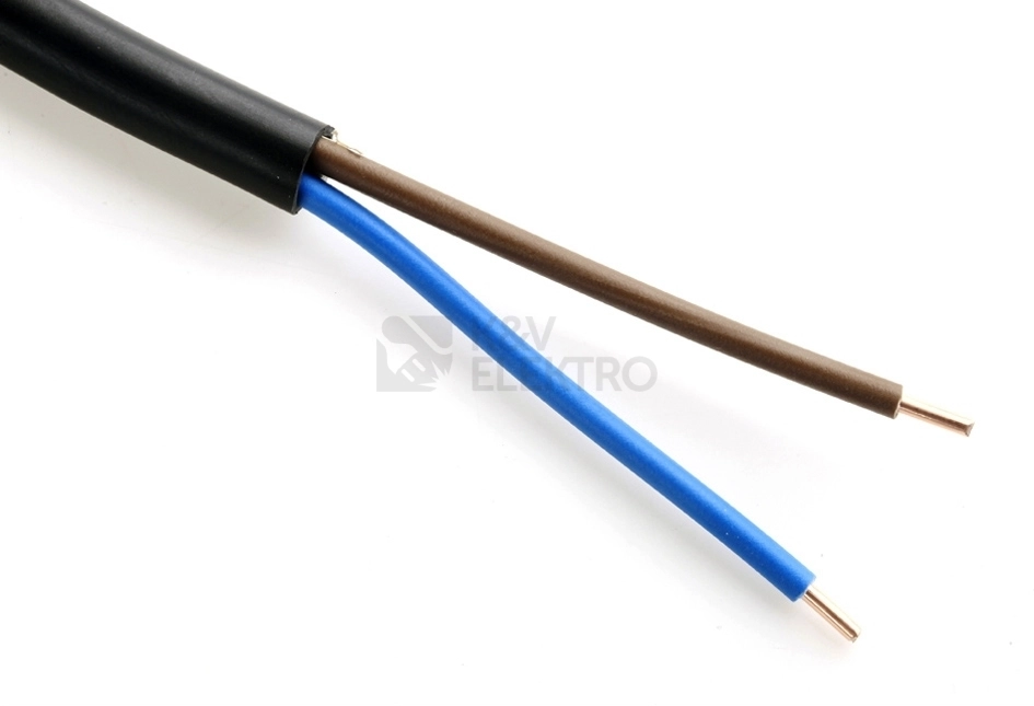 Obrázek produktu Kabel CYKY-O 2x1,5 (CYKY 2Dx1,5) metráž 0