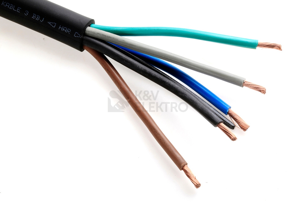 Obrázek produktu Kabel H07RN-F 5Gx16 (CGTG 5Cx16) metráž 0
