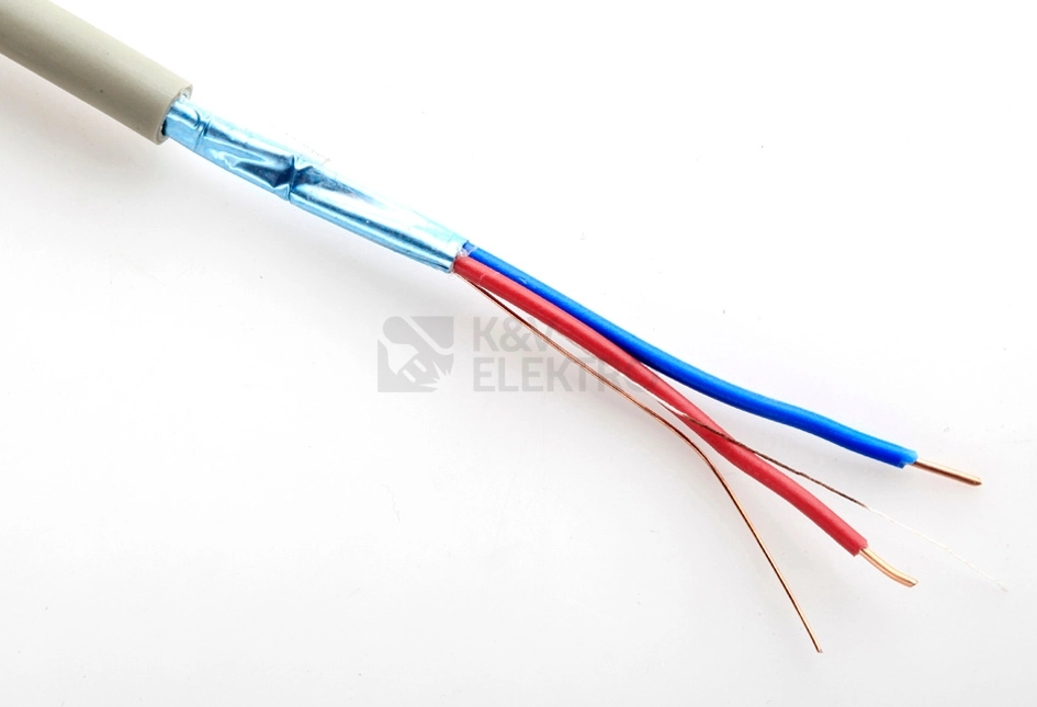 Obrázek produktu Kabel J-Y(ST)Y šedý 1x2x0,8 metráž 0