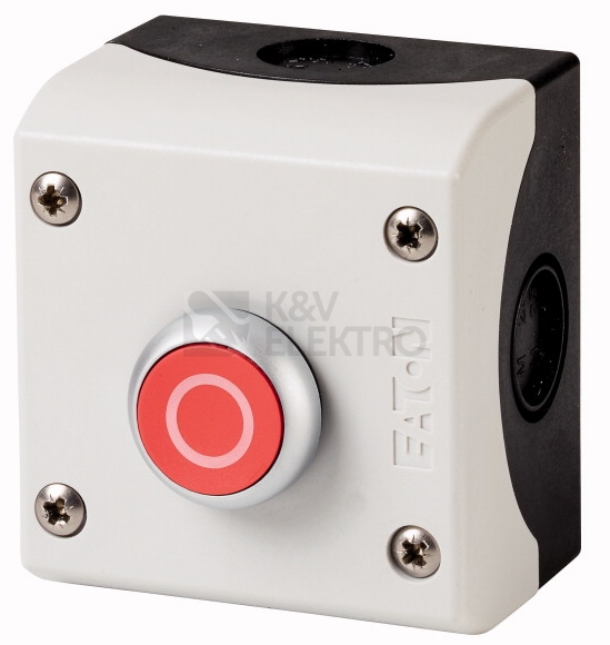 Obrázek produktu Tlačítko ve skříňce Eaton RMQ-Titan M22-D-R-X0/KC11/I 1NO+1NC 0