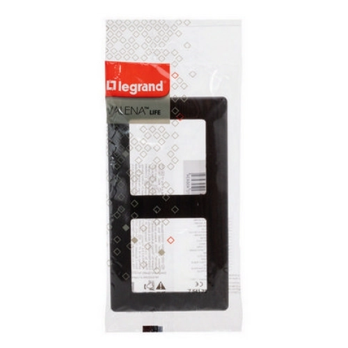 Legrand Valena LIFE dvojrámeček tmavé dřevo 754172