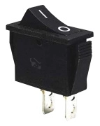 Obrázek produktu Kolébkový vypínač TRACON TES-13 ON-OFF černý 0-I 16(6)A 0