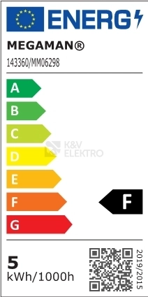 Obrázek produktu LED žárovka E27 Megaman LG7105.5/WW/E27 A60 5,5W (40W) teplá bílá (2800K) 1