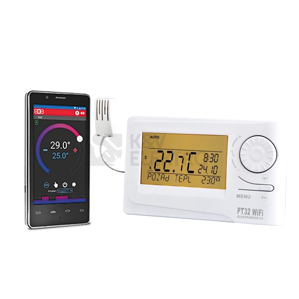 Obrázek produktu Chytrý termostat ELEKTROBOCK PT32 WiFi 2