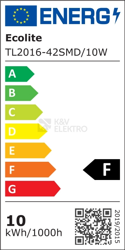 Obrázek produktu LED svítidlo Ecolite GANYS TL2016-42SMD/10W neutrální bílá 4100K 59cm 5