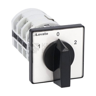 Obrázek produktu Vačkový spínač Lovato 7GN2511U 25A/3P reverzační černá páčka 1/0/2 0