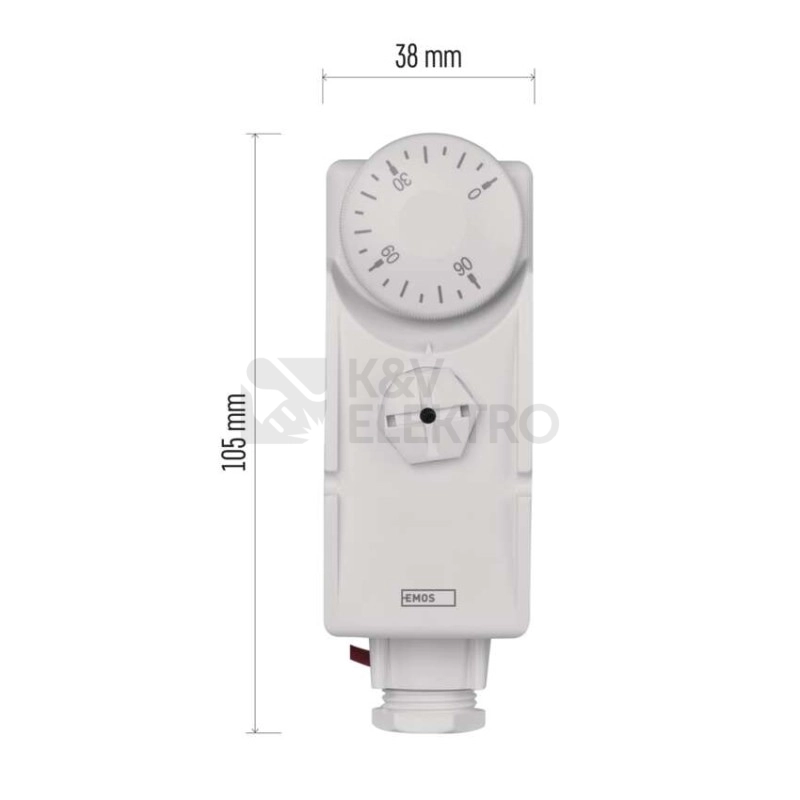 Obrázek produktu Příložný kapilárový termostat EMOS T80F 9