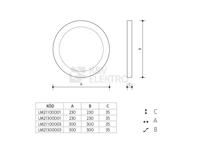 Obrázek produktu LED svítidlo LEDMED Mounted 18W teplá bílá 3000K LM21100001 1
