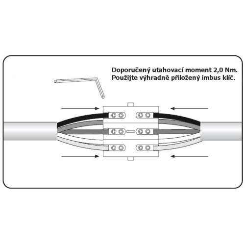 Kabelová spojka gelová SHARK 6802A se svorkovnicí 3-5x(2,5-10mm2) pro Cu/Al 1005456