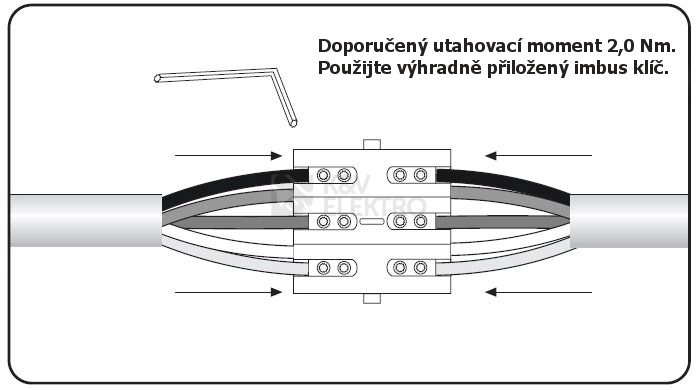 Obrázek produktu Kabelová spojka gelová SHARK 6802A se svorkovnicí 3-5x(2,5-10mm2) pro Cu/Al 1005456 2