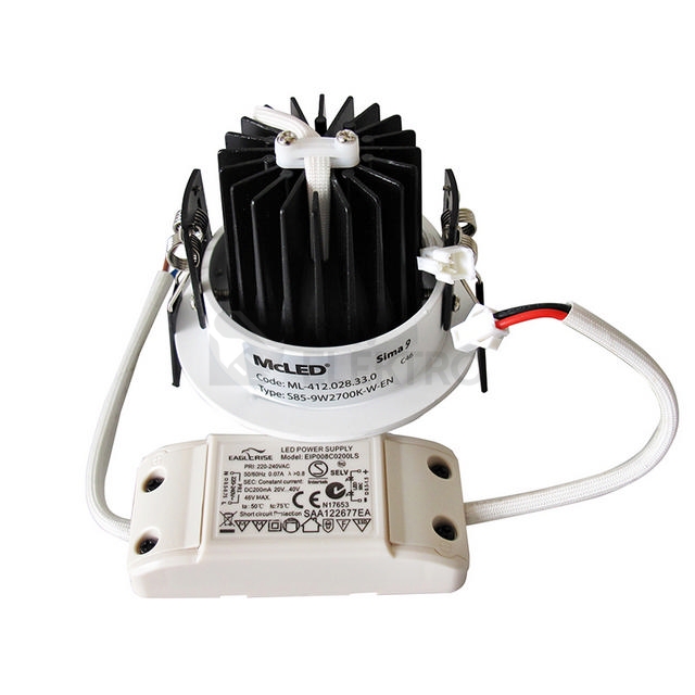 Obrázek produktu Podhledové LED svítidlo Sima 9 9W 2700K ML-412.028.33.0 10