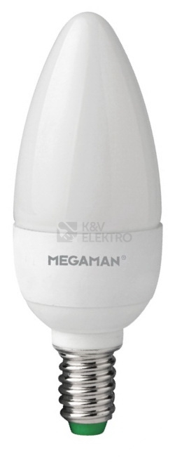 Obrázek produktu LED žárovka E14 Megaman LC0405.5/WW/E14 B35 5,5W (40W) teplá bílá (2800K), svíčka 0